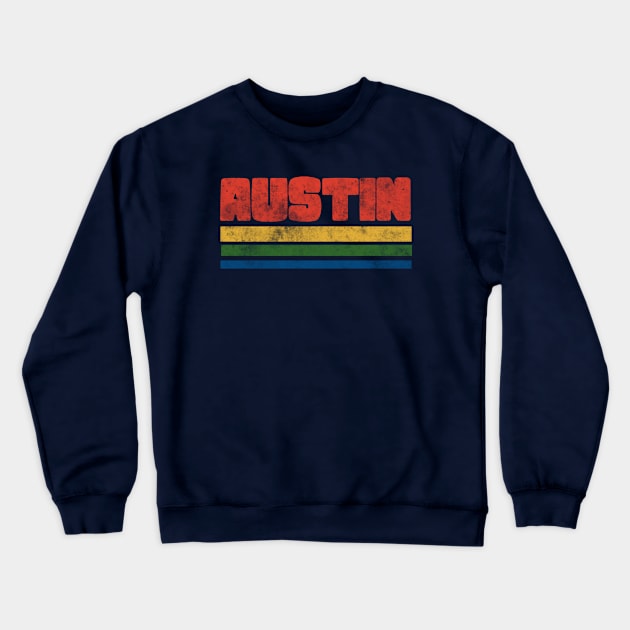 Vintage Style Austin Crewneck Sweatshirt by bubbsnugg